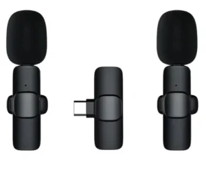 K9 Professional TWS Wireless Earbuds with Lapel Condenser Microphone for Phone PC Vlog Dual Channel